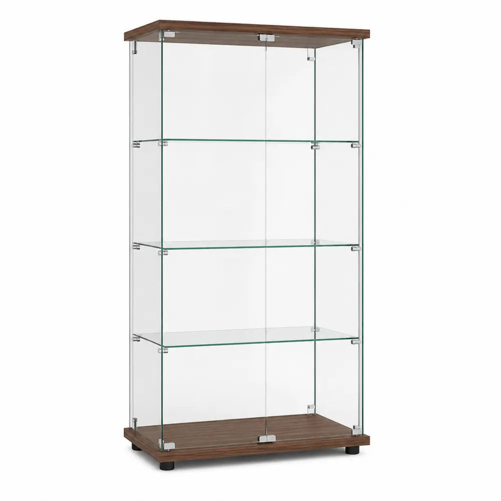 Witryna szklana z hartowanego szkła MDF 80x40x180 cm